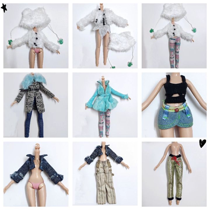 กางเกงเสื้อผ้า Bratz มอนสเตอร์โรงเรียนมัธยมสำหรับของเล่นตุ๊กตาอุปกรณ์เสริม DIY Yalisha