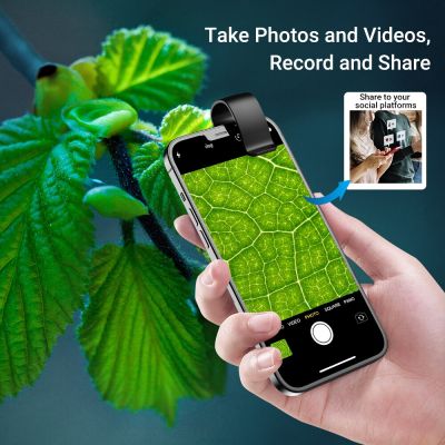 2 IN 1 Lens Universal Clip lentes Mobile Phone Lens Professional 200 times Super Wide-Angle + Macro HD Lens For iPhone AndroidTH