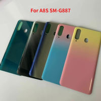 กลับกระจกสำหรับ Samsung Galaxy A8S SM-G8870ปกหลังประตูที่อยู่อาศัยกรณีเปลี่ยน