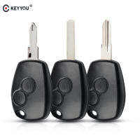 KEYYOU 10X Car Remote Key Shell Fob Case 2 Buttons Auto Key Cover for Renault Duster Logan Fluence Clio Kangoo Sandero