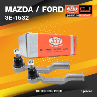 (ประกัน 6 เดือน) ลูกหมากคันชักใน MAZDA / FORD THUNDER, B2500, RANGER 2WD / 4WD มาสด้า ฟอร์ด ทันเดอร์ ไฟเตอร์ เรนเจอร์ / 3E-1532 / ยี่ห้อ 333 (1คู่ 2 ตัว) TIE ROD END, INNER (ซ้าย / ขวา)