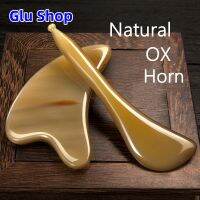 （Glu Shop）กัวซาจามรีแท้แจกน้ำมันหอมระเหยNatural Buffalo Horns แท่งกัวซาธรรมชาติ หนา 5 มม ขูดไล่สารพิษ ลดอาการปวดเมื่อย