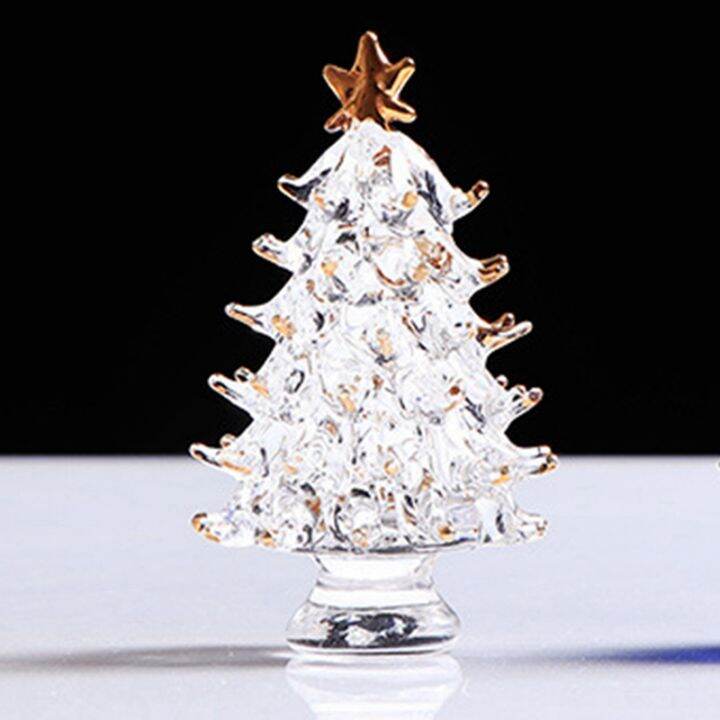 2pcs-crystal-christmas-trees-fireplace-mantel-decor-desk-topper-artificial-plants-crystal-glass-tree-crystal-craft