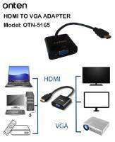 HDMI TO VGA Adapter Connecting display devices with VGA interfaces,such as TV,projectors,monitors,ect. OTN-5165