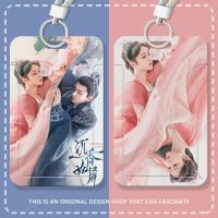 Immortal Samsara Chen Yi Cute Keychain Card Cover Plastic Key Ring For Men Women Square Lanyard Bus Card Set Pendant Fans Gift