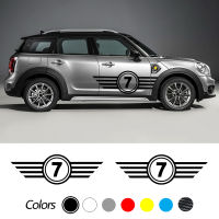 2Pcs รถด้านข้างประตูเอวกระโปรง Decal สติกเกอร์สำหรับ MINI Cooper Clubman Counrtyman F54 F55 F60 R55 R56อุปกรณ์เสริมอัตโนมัติ