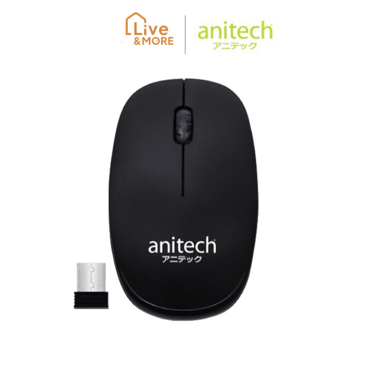 มีประกัน-anitech-แอนิเทค-wireless-mouse-เมาส์ไร้สาย-รุ่น-w217-สีดำ