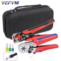 HSC8 6-4/6-6 Crimping Pliers Kit YE-1R Stripping Cutting Plier 1020pcs/box Tube Terminal Suit YEFYM Brand Electric Tools Set