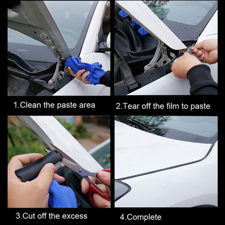 Car Hood Rubber Seal Strips Trim Noise Insulation For Toyota Corolla Rav4 Camry Prado Avensis