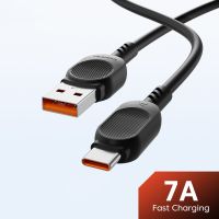 TAQ57สาย USB Type C 7A 100W USB-A สายชาร์จ USB C สายดาต้าสายข้อมูล USB หัวเดียวอุปกรณ์โทรศัพท์มือถือสายชาร์จอย่างรวดเร็ว