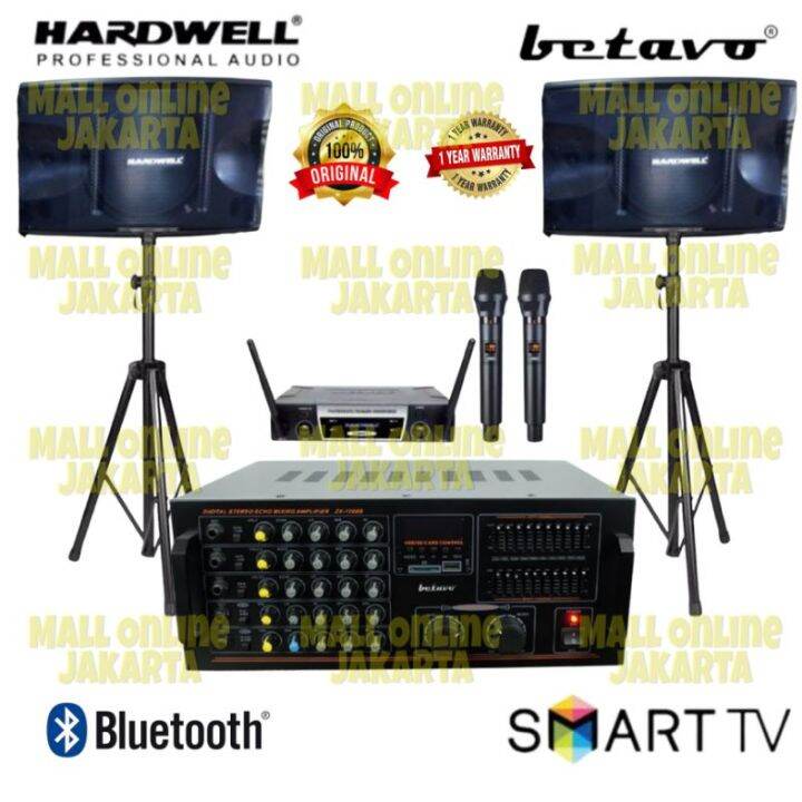 Paket Karaoke Hardwell Inch Original Speaker Set Sound System