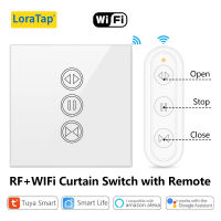 Tuya Smart Life RF WIFi ผ้าม่านอัจฉริยะ Roller Shutter Switch Home Alexa Echo Voice Control Smart Home App Timer ~