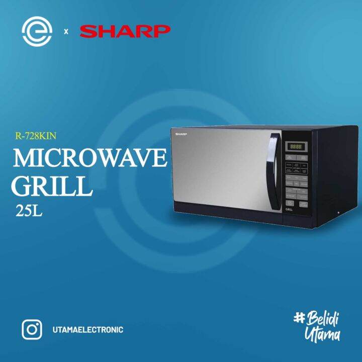 SHARP Microwave Grill 25 Liter R728(K)IN Lazada Indonesia
