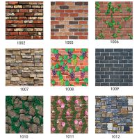 3D wallpaper PVC Wood Wall Stickers Paper Brick Stone wall paper Rustic Effect Self-adhesive wallpaper Home Decor Sticker Y22