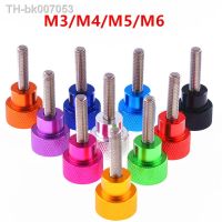 ✱  2pcs/lot Aluminum alloy Thumb Screw  M3 M4 M5 m6 Aluminum Knurled Head stainless steel thread Hand tighten Thumb Screw bolt