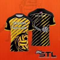 เสื้อยืดไมโครไฟเบอร์ พิมพ์ลาย Johor Tigris STL Sepak Takraw League 2022