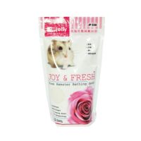 jolly JOY &amp; FRESH ทรายอาบน้ำหนูแฮมสเตอร์ กลิ่นกุหลาบ 500 กรัม ส่งเร็วพิเศษ