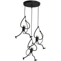 Simple Nordic Style Personality Iron Climb Up Loft Home Decoration Aisle Corridor Chandelier Lighting