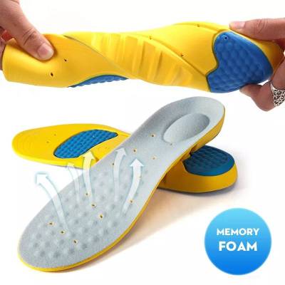 แผ่น Insole รองเท้ากีฬา แผ่นเสริมรองเท้า แผ่นซอฟท์ในรองเท้า สำหรับออกกำลังกาย เล่นกีฬา Sport Insole Impact Absorb