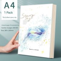 Creative A4 Notes Horizontal Line Book Student Diary Stationery Planner 400 Pages Learning Office Stationery Opening Season Gift Note Books Pads