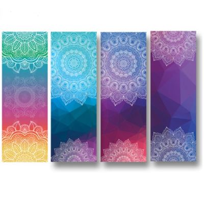 ✼◑ↂ 183x65cm Classic Mandola Yoga Towel Diamond Texture Non-slip Portable Travel Yoga Mat Towel Pilates Cover Fitness Yoga Blanket