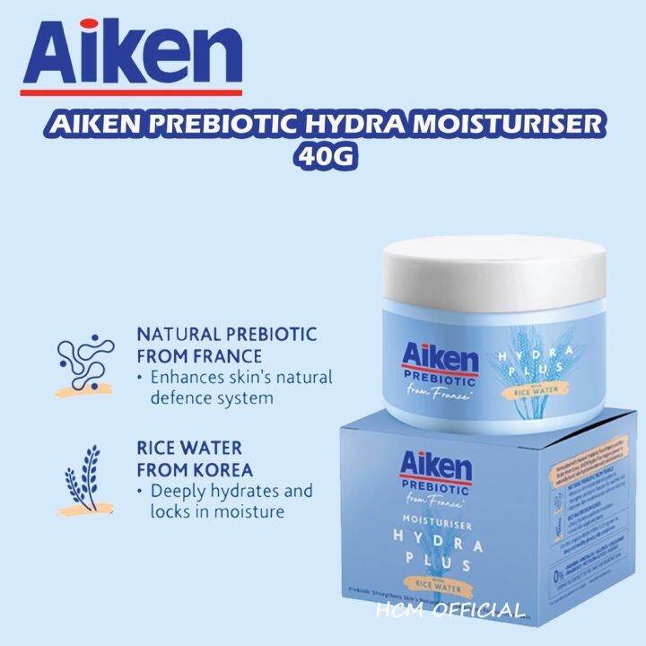 Aiken prebiotic hydra plus moisturiser 40g Lazada