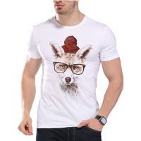 Fashion Glasses fox T Shirt Summer Men/Boy Animal T-Shirt High Quality Harajuku Short Sleeve Tee Tops ZFB3