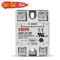 Sinotimer รีเลย์โมดูลโซลิดเสตท Ssr-25dd Ssr 25a Dc-Dc แรงดันไฟฟ้าอินพุตเฟสเดียว3-32V Dc 5-60V Dc 25dd โหลดควบคุม