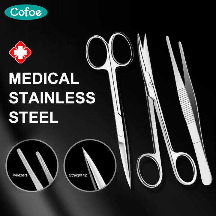 Cofoe Medical Stainless Steel Operating Scissor / Tweezers Thread