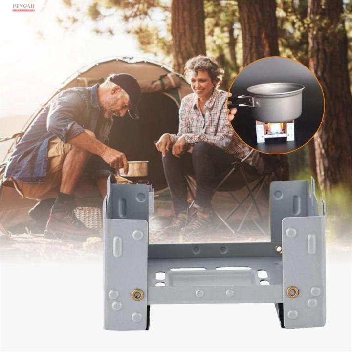 PENGA Hiking Cookout Mini Foldable Solid Fuel Camping Stove Wax Stove Outdoor Stove Picnic Stove