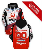 （ALL IN STOCK XZX）  Mens Pullover Hoodie for 3D Ducati Printed Hooded Weatshirt Spring Long Sleeve Hoody Casual Sports Tops Coat 03  (Free customized name logo for private chat, can be changed with or without zipper)