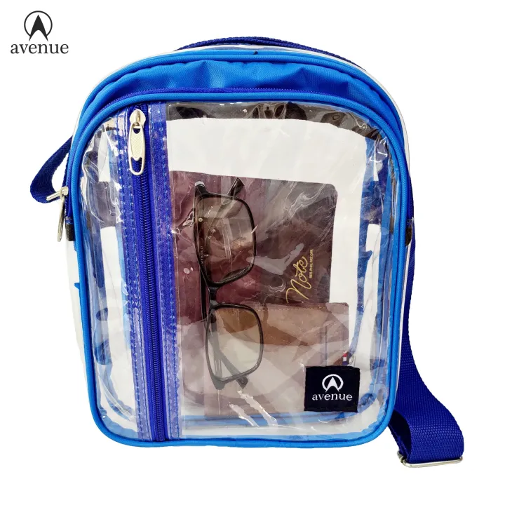 Avenue Transparent PVC Clear Sling Bag 513 Shoulder Bag Thick Plastic