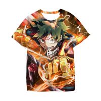 【cw】Anime My Hero Academia 3D Tshirt Boys Girls Cartoon Clothes Children Summer T-shirts Kids Harajuku Short Sleeve Cool T Shirt Top