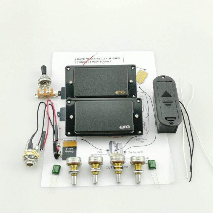 EMG Electric Guitar Pickups Active pickup Humbucker Active 9V battery power supply Lazada.co.th