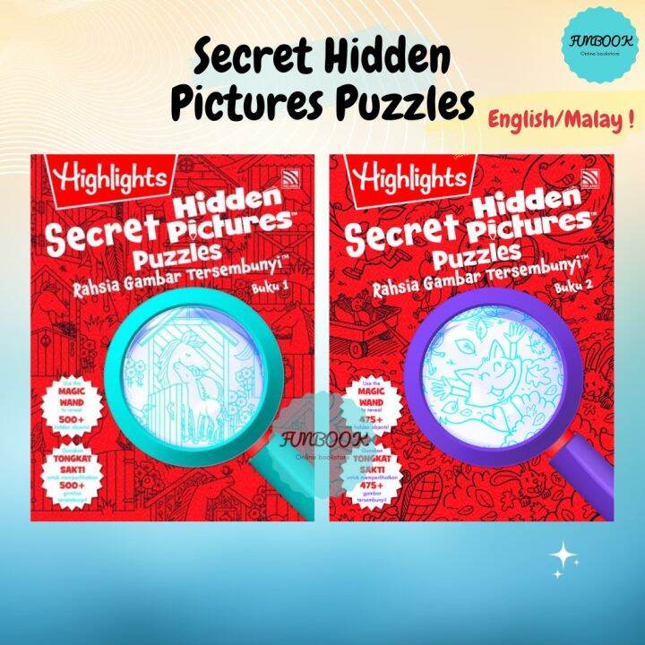 [funbook] Pelangi Highlights Secret Hidden Pictures Puzzles Bm Bi