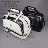 ✠ The new Benz Mercedes-Benz waterproof bag portable shoulder Messenger travel equipment bag independent shoe layer