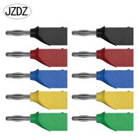 JZDZ10PCS 4MM Stackable Banana Plug Copper Nickel Plated Soldering Electrical Connector DIY Tools J.10033