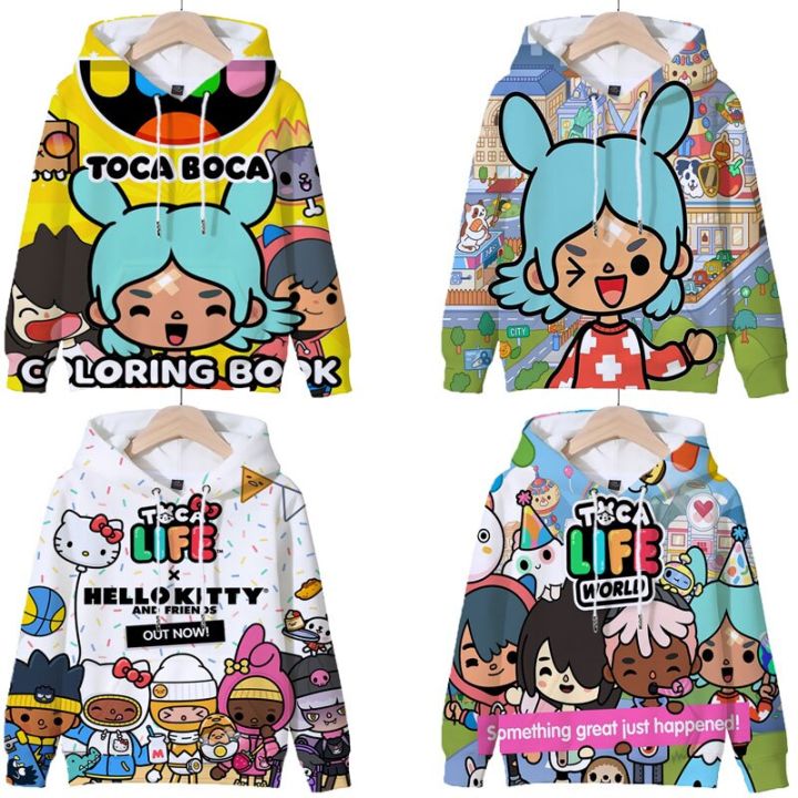 toca-life-world-hoodie-วัยรุ่น-boys-girls-streetwear-ขนาดใหญ่เสื้อสวมหัวเด็กอะนิเมะเสื้อกันหนาว-toca-boca-hoodies-เสื้อผ้าเด็ก