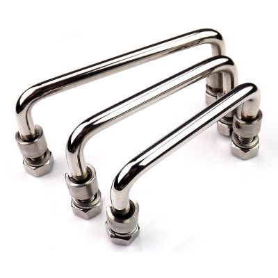 № Stainless Steel Industrial Handle U-Shape folding Toolbox suitcases Equipment Distribution Box Cabinet knob Hardware 90-150mm