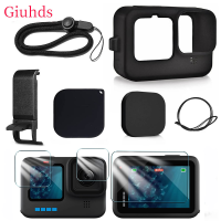 Silicone Case for GoPro Hero 10 9 Black Tempered Glass Screen Protector Film Cap Cover for Go Pro 10 11 case