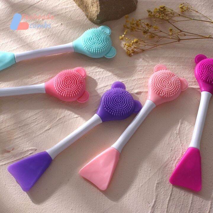 Bear Silicone Double Face Mask Brush Nose Brush Lazada