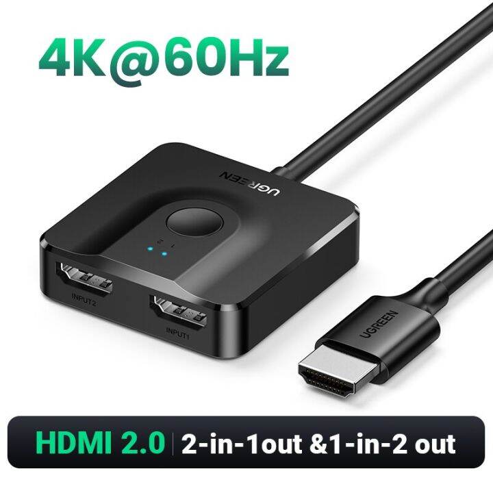 ugreen-hdmi-2-1สวิทช์สลับสัญญาณ8k-60hz-4k120hz-2-in-1-out-สำหรับทีวีเหมาะสำหรับ-xiaomi-xbox-series-x-ps5-hdmi-สวิตช์มอนิเตอร์-hdmi-ที่เข้ากันได้