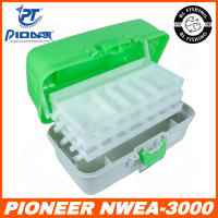 PIONEER กล่อง 3 ชั้น กล่องตกปลา กล่องใส่อุปกรณ์ตกปลา WEEKEND TACKLE CASE BOX 3 ชั้น