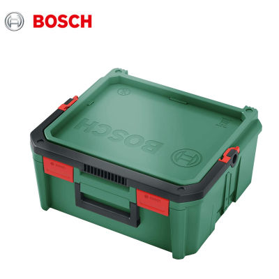 Bosch กล่องเครื่องมือฮาร์ดแวร์กล่องเก็บกระเป๋าเดินทางพลาสติก SystemBox สำหรับเครื่องมือไฟฟ้าวางซ้อนกันได้มัลติฟังก์ชั่รวมกันกล่องเครื่องมือ