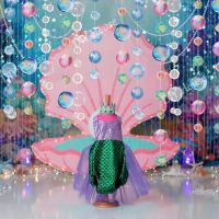 MA1MBB 4M Transparent Bubble Shell Starfish Mermaid Garland for Under The Sea Themed Wedding Birthday Party Decoration Supplies