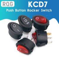 5Pcs 26x14mm KCD7 Oval Push Button Rocker Switch 6A 250V 10A 125V AC Toggle IO On-Off Car Boat Power Switch 2Pin 3Pin LED Light