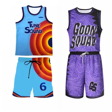 Lebron James Tune Squad Jersey Space Jam 2 New Legacy Basketball Movie 6  Costume