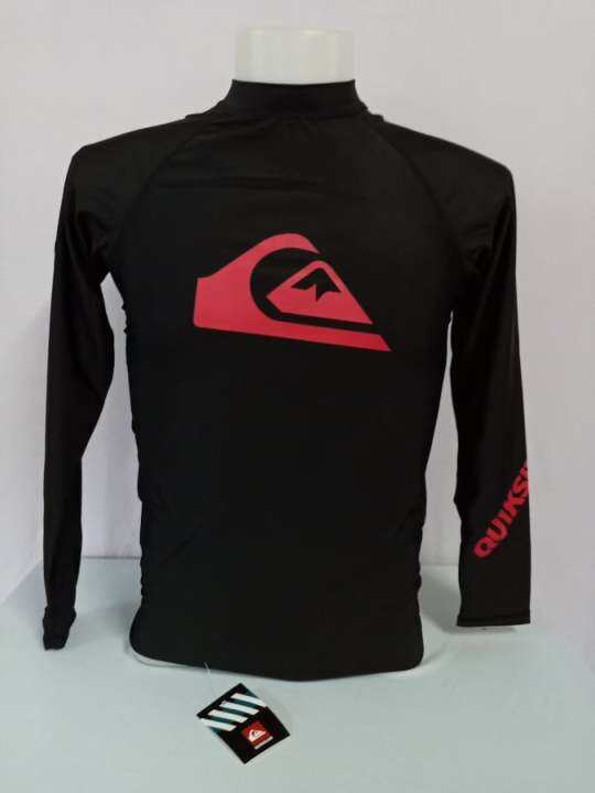 QUIKSILVER Rash Guard Long sleeve For Men and Women Unisex Rashguard