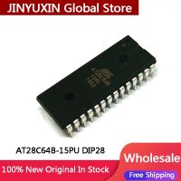 AT28C64B AT28C64B-15PU ใหม่1-5ชิ้น DIP28สินค้าขายส่งในสต็อกชิปหน่วยความจำ IC EEPROM