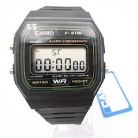 2023 Casio นาฬิกาข้อมือดิจิทัล ทรงสี่เหลี่ยม กันน้ํา สําหรับผู้ชาย F91W